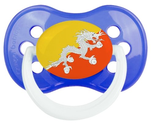 Drapeau Bhoutan Sucette Anatomique Bleu classique