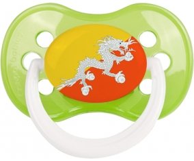 Drapeau Bhoutan Sucette Anatomique Vert classique