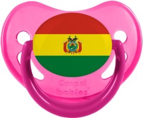 Drapeau Bolivie Sucette Physiologique Rose phosphorescente