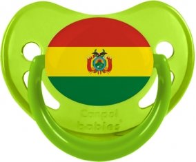 Drapeau Bolivie Sucette Physiologique Vert phosphorescente