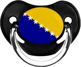 Drapeau Bosnie Herzégovine Tétine Physiologique Noir classique