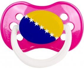 Drapeau Bosnie Herzégovine Sucete Anatomique Rose foncé classique