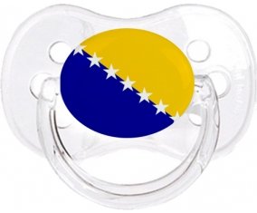 Drapeau Bosnie Herzégovine Sucete Cerise Transparent classique