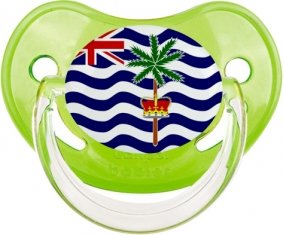 Drapeau Territoire britannique de l'océan Indien Tétine Physiologique Vert classique