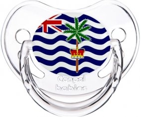 Drapeau Territoire britannique de l'océan Indien Tétine Physiologique Transparent classique