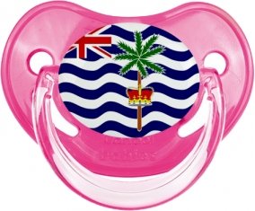 Drapeau Territoire britannique de l'océan Indien Tétine Physiologique Rose classique
