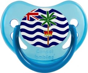 Drapeau Territoire britannique de l'océan Indien Tétine Physiologique Bleue phosphorescente