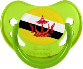 Drapeau Brunei Darussalam Sucete Physiologique Vert phosphorescente