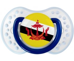 Drapeau Brunei Darussalam Tétine LOVI Dynamic Marine-blanc-bleu classique
