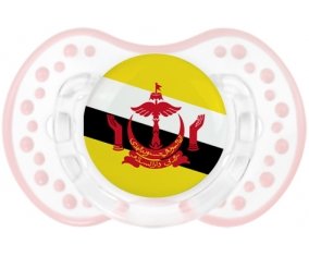 Drapeau Brunei Darussalam Tétine LOVI Dynamic Retro-blanc-rose-tendre classique
