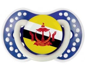 Drapeau Brunei Darussalam Tétine LOVI Dynamic Bleu-marine phosphorescente