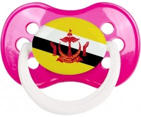 Drapeau Brunei Darussalam Sucette Anatomique Rose foncé classique