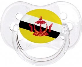 Drapeau Brunei Darussalam Sucette Cerise Transparent classique