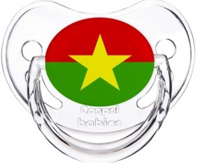 Drapeau Burkina Faso Sucette Physiologique Transparent classique