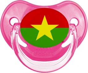 Drapeau Burkina Faso Sucette Physiologique Rose classique