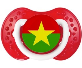 Drapeau Burkina Faso Sucette LOVI Dynamic Blanc-rouge classique