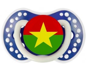 Drapeau Burkina Faso Sucette LOVI Dynamic Bleu-marine phosphorescente