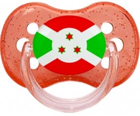 Drapeau Burundi Sucete Cerise Rouge à paillette