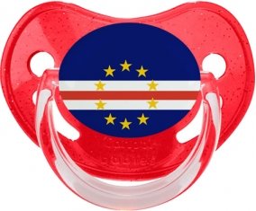 Drapeau Cap-Vert Sucete Physiologique Rouge à paillette