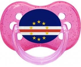 Drapeau Cap-Vert Sucette Cerise Rose à paillette