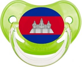 Drapeau Cambodge Sucette Physiologique Vert classique