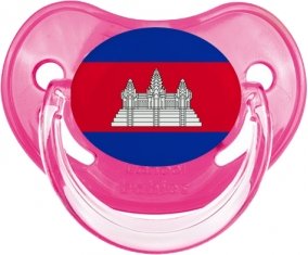 Drapeau Cambodge Sucette Physiologique Rose classique