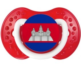 Drapeau Cambodge Sucette LOVI Dynamic Blanc-rouge classique