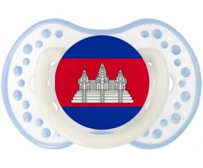 Drapeau Cambodge Sucette LOVI Dynamic Blanc-cyan classique