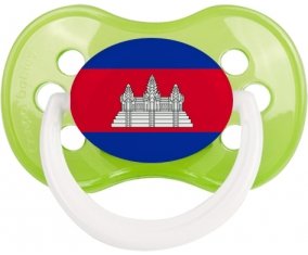 Drapeau Cambodge Tétine Anatomique Vert classique