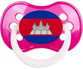 Drapeau Cambodge Tétine Anatomique Rose foncé classique