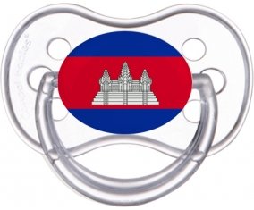 Drapeau Cambodge Tétine Anatomique Transparente classique
