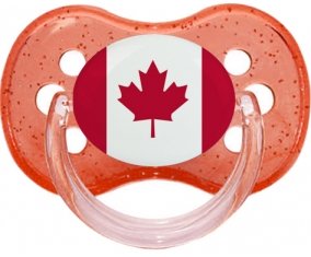 Drapeau Canada Sucete Cerise Rouge à paillette