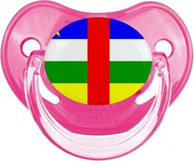 Drapeau République centrafricaine Sucette Physiologique Rose classique