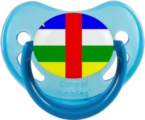 Drapeau République centrafricaine Sucette Physiologique Bleue phosphorescente
