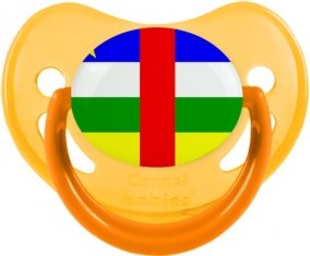 Drapeau République centrafricaine Sucette Physiologique Jaune phosphorescente