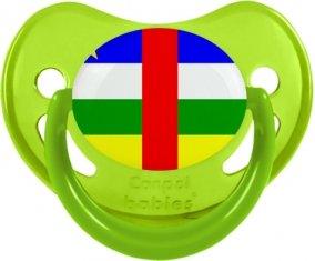 Drapeau République centrafricaine Sucette Physiologique Vert phosphorescente
