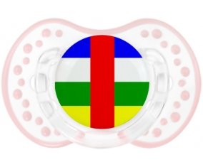 Drapeau République centrafricaine Sucette LOVI Dynamic Retro-blanc-rose-tendre classique