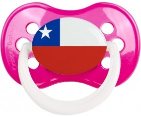 Drapeau Chili Sucete Anatomique Rose foncé classique