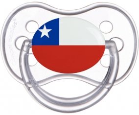 Drapeau Chili Sucete Anatomique Transparente classique