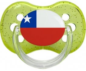Drapeau Chili Sucete Cerise Vert à paillette