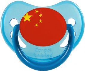 Drapeau Chine Sucete Physiologique Bleue phosphorescente