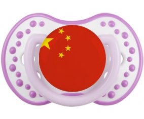 Drapeau Chine Tétine LOVI Dynamic Blanc-mauve classique