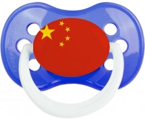 Drapeau Chine Sucette Anatomique Bleu classique