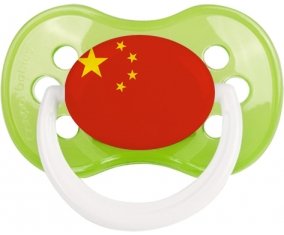 Drapeau Chine Sucette Anatomique Vert classique