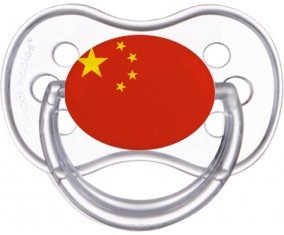 Drapeau Chine Sucette Anatomique Transparente classique