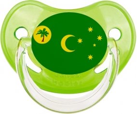 Drapeau Îles Cocos Sucette Physiologique Vert classique