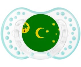 Drapeau Îles Cocos Sucette LOVI Dynamic Retro-blanc-lagon classique