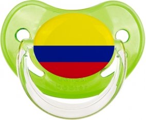 Drapeau Colombie Tétine Physiologique Vert classique