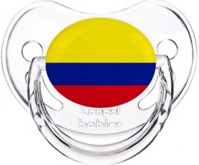 Drapeau Colombie Tétine Physiologique Transparent classique