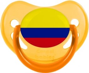 Drapeau Colombie Tétine Physiologique Jaune phosphorescente